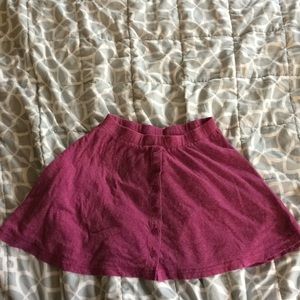 American eagle pink skirt with buttons